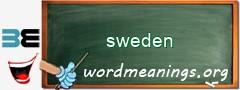 WordMeaning blackboard for sweden